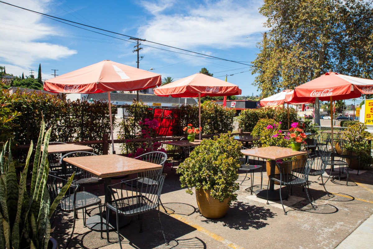 Exterior, tables outside